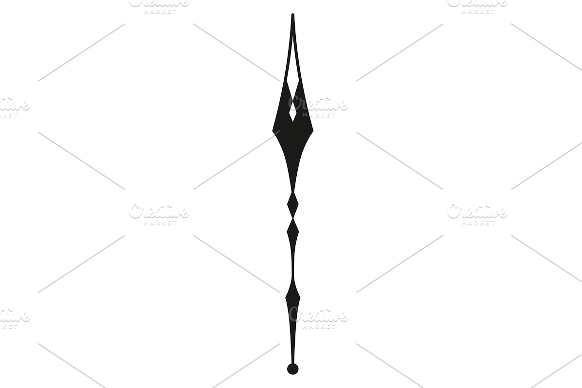 Clock pointer arrow. Black, an Object Illustration by the8monkey