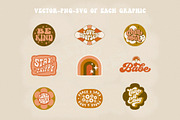 70s Retro Hippie Graphics, an Illustration by Summit Avenue (Thumbnail 3 of 8)
