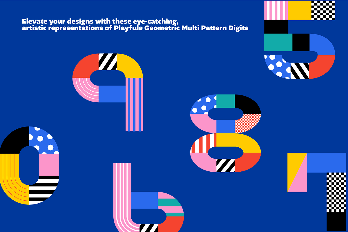 Playful Geometric for Digits, an Object Graphic by Studio Mei Design (Photo 5 of 5)