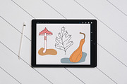 FALL DOODLES. EPS, PNG., an Illustration by Sentimental postman (Thumbnail 2 of 14)