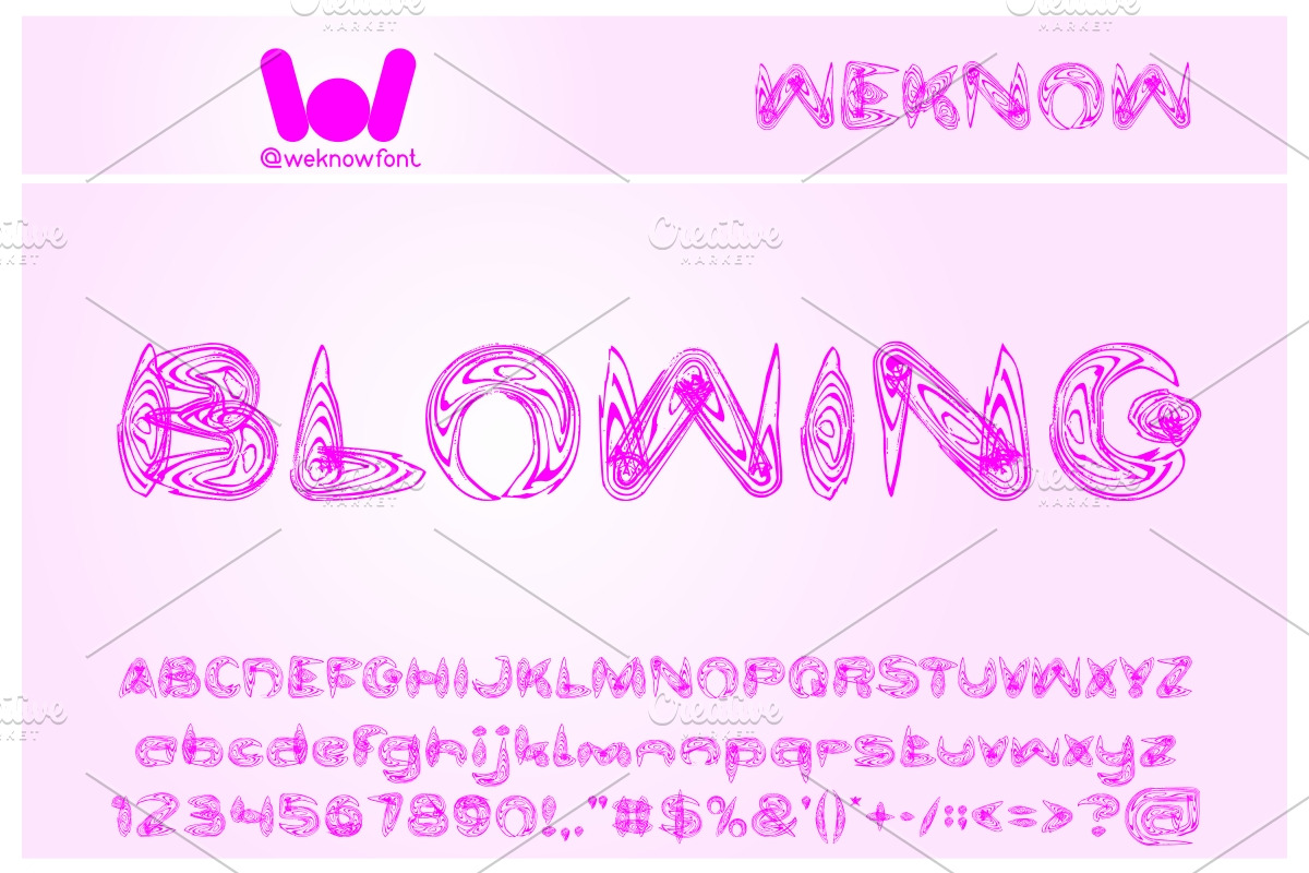 water and gasoline font, a Font by weknow (Photo 4 of 5)