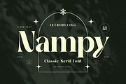 Nampy Elegant Serif Font, a Serif Font by Graphicxell (Thumbnail 1 of 10)