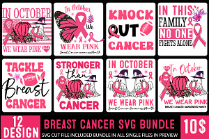 Breast Cancer SVG Bundle, an Object Graphic by Digital Artistic99