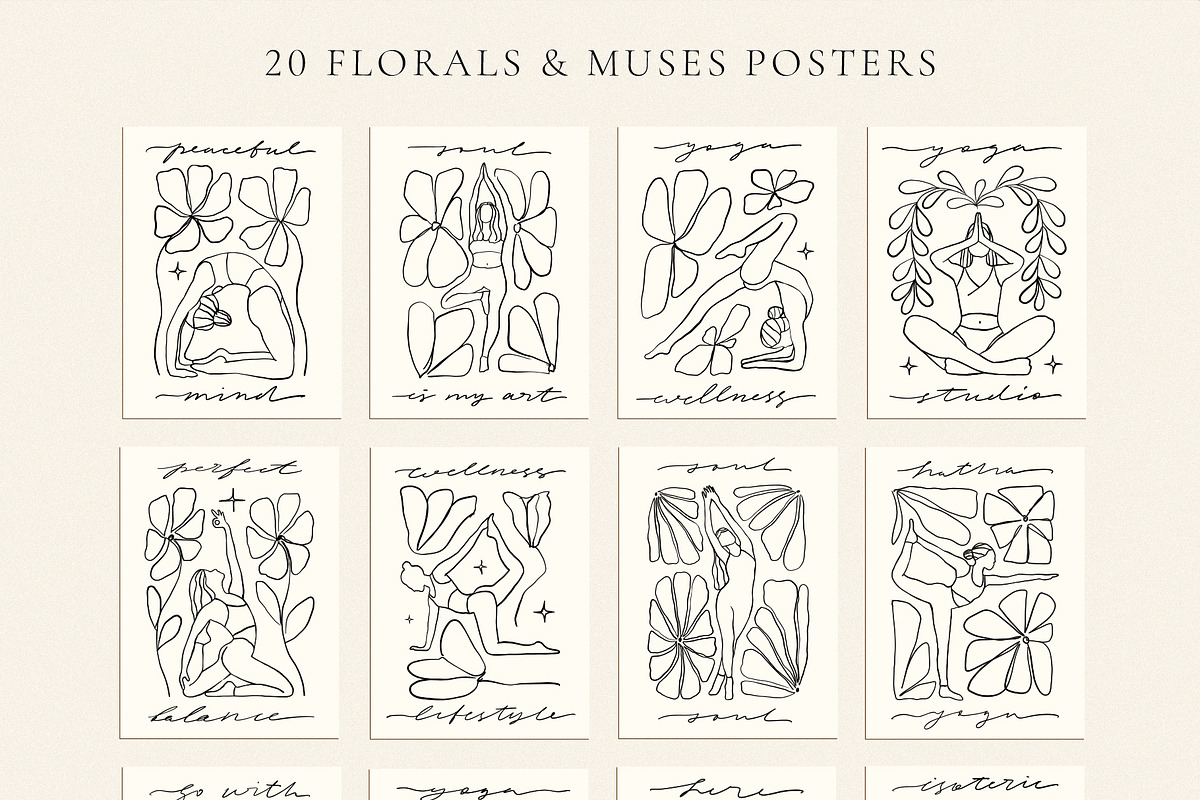 Modern Hand-drawn Wall Art Bundle, a Graphic by Ayya Studio (Photo 52 of 68)