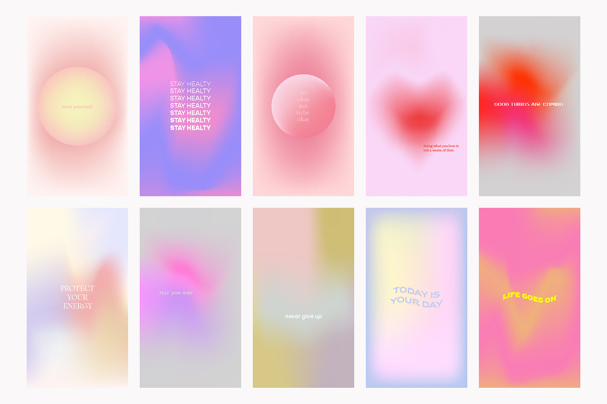 Aura | Instagram Post & Stories, a Social Media Template by funderful (Photo 13 of 15)