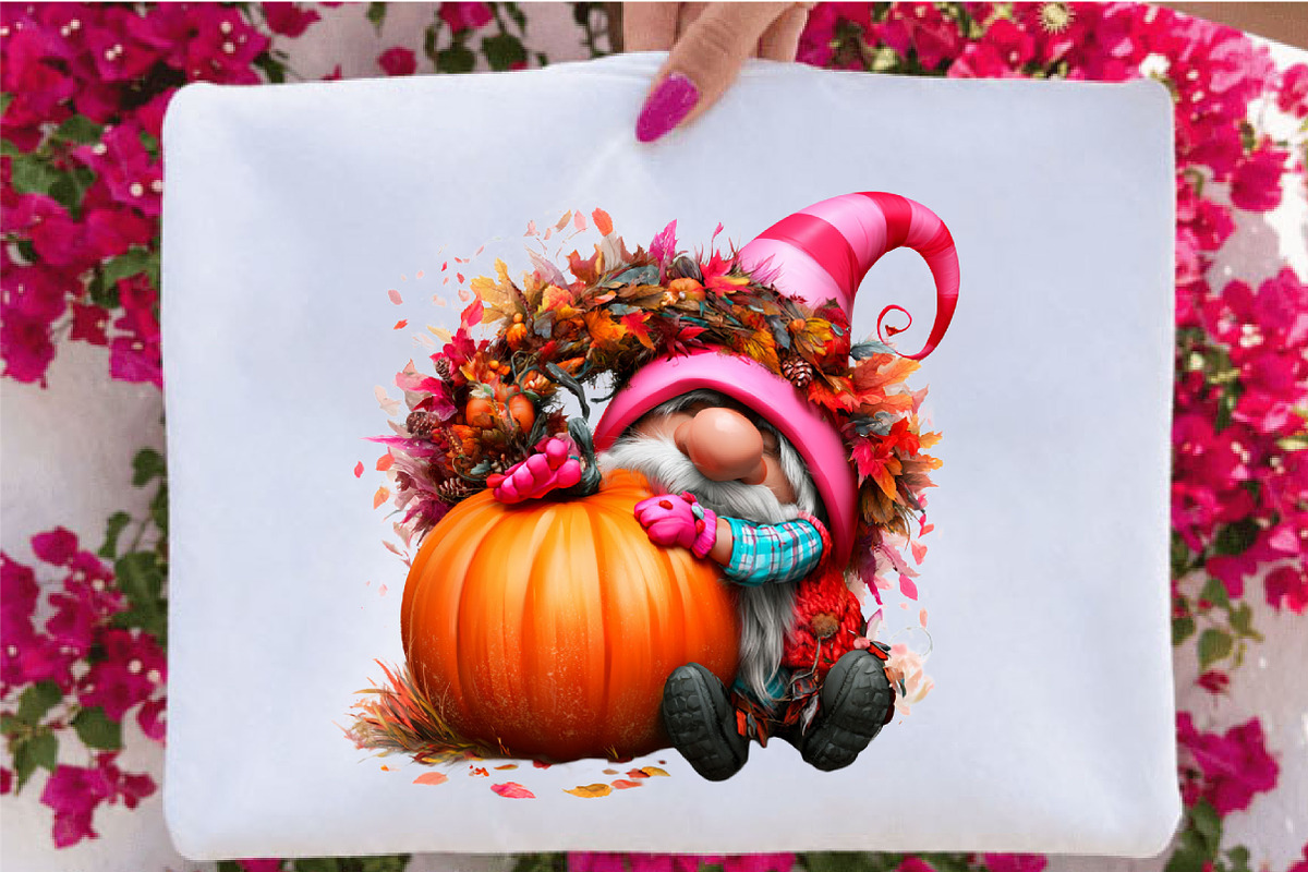 Watercolor Autumn Gnome Clipart, a Seasonal Illustration by SVGArt (Photo 5 of 5)