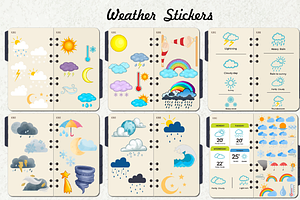 Weather Sticker Clipart