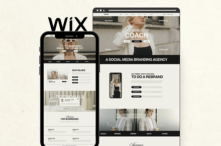 Wix Website Template Small Business, a Wix Template by Branding Babe Co.
