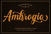 Ambrogio, a Script Font by Rotterlab Studio (Thumbnail 1 of 7)