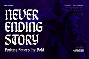 Kujang | Modern Blackletter, a Blackletter Font by Denustudios (Thumbnail 5 of 11)
