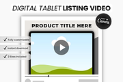 Digital Tablet Listing Video Canva, a Templates & Theme by DigiPax (Thumbnail 1 of 7)