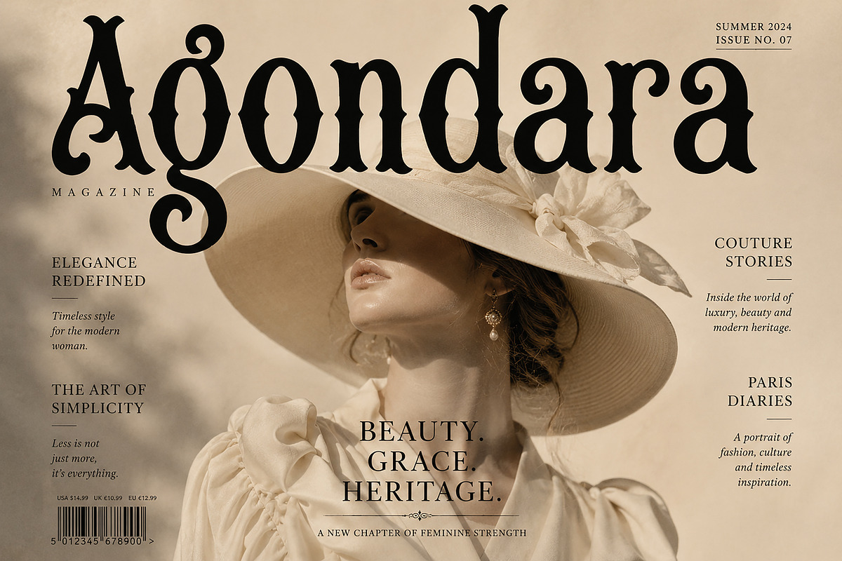 Agondara – Gothic Display Font, a Serif Font by Wow Magic (Photo 1 of 4)