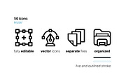 50 Hotel Icons, an Outline Icon by Side Project (Thumbnail 4 of 8)