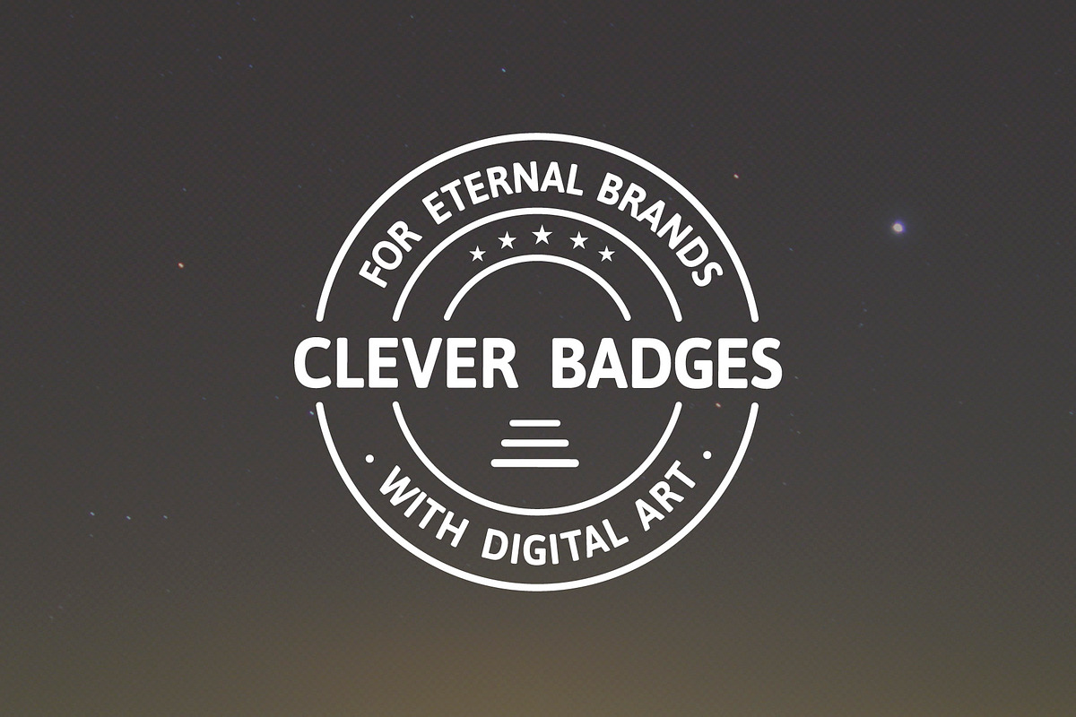 Clean and Clever Insignias - Badges, a Work Illustration by Sargatal (Photo 2 of 4)