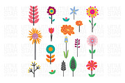 Mid Century Mod Flowers, an Icon by Little Star Creative (Thumbnail 2 of 3)