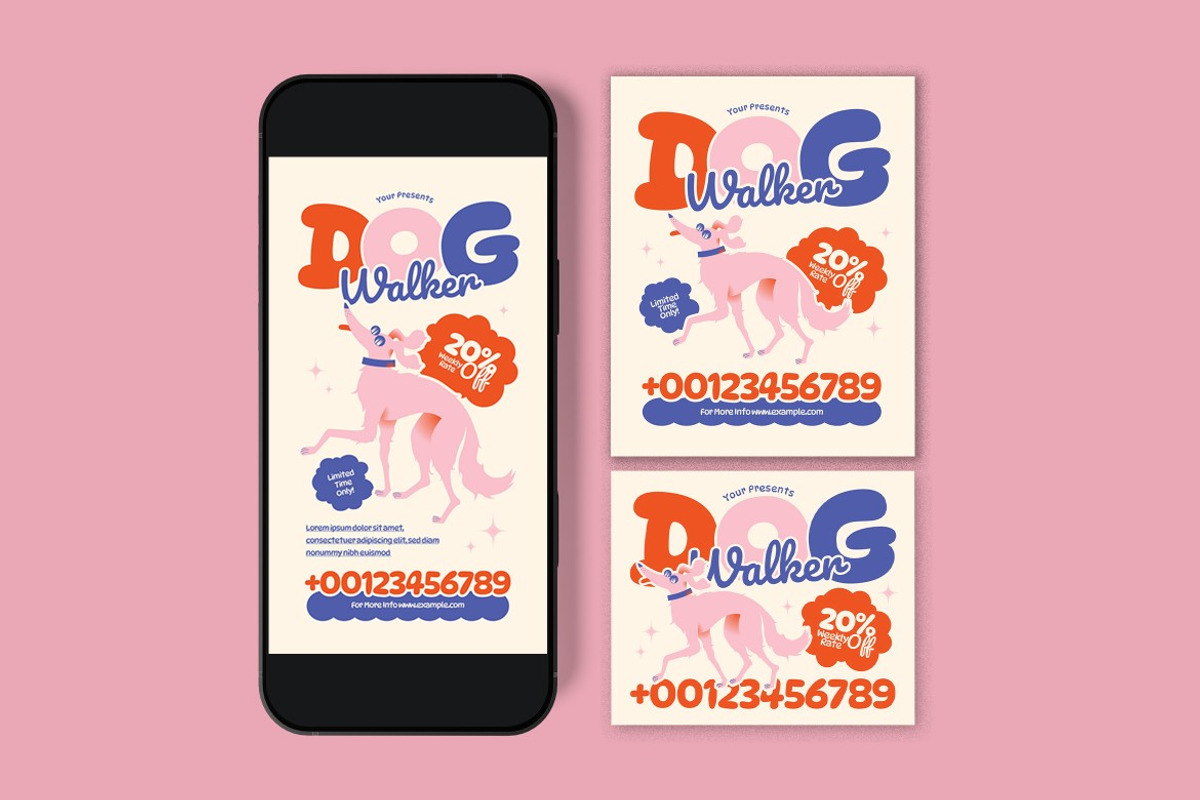Dog Walkers Flyer preview 3