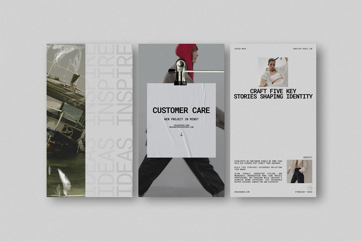 ZENO | Instagram STORIES Bundle, a Social Media Template by The Aesthetic Studio (Photo 5 of 10)