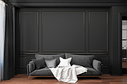 Classic interior with sofa 2 colors, a Household Mockup by YKvisual (Thumbnail 3 of 3)