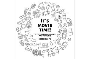 It's movie time! Big vector set