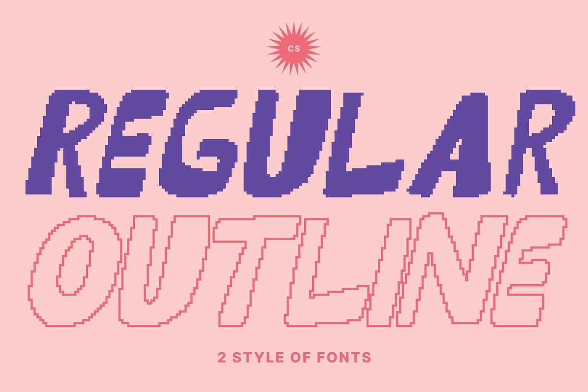 CS Winslow Pixel, a Sans Serif Font by Craft Supply Co. (Photo 4 of 8)