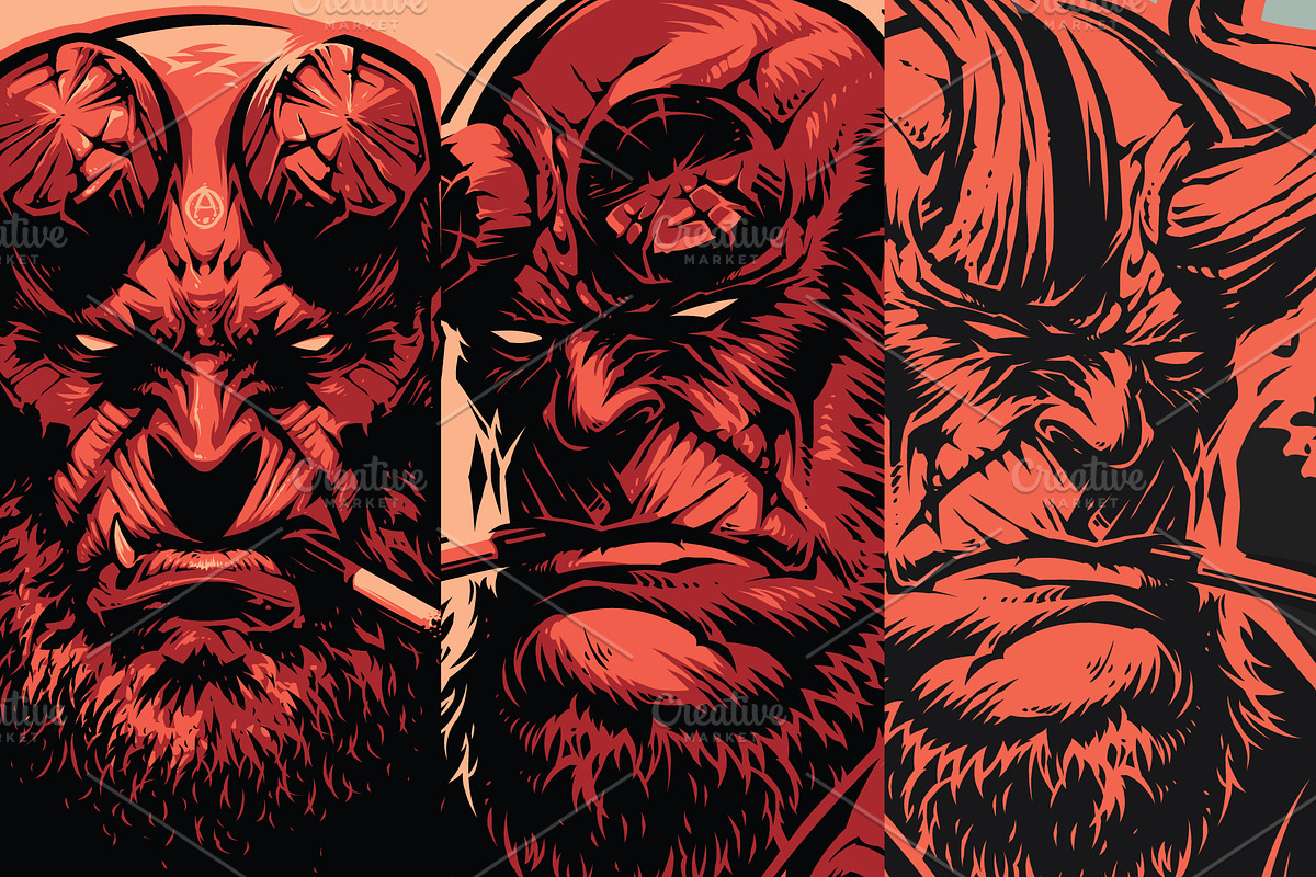 Red Demon, a Person Illustration by daver2002ua (Photo 4 of 4)
