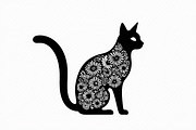 Ornate Cat Mandala Silhouette Design, an Illustration by Creativeshirt (Thumbnail 13 of 13)
