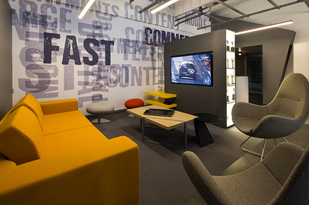 Office interior featuring interior, architecture, and architectural