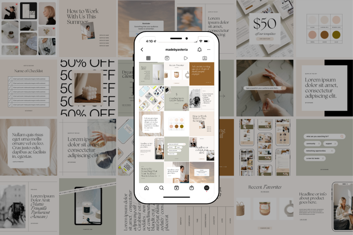 Clean Editorial Instagram Templates, a Social Media Template by Madewest Supply Co. (Photo 7 of 7)
