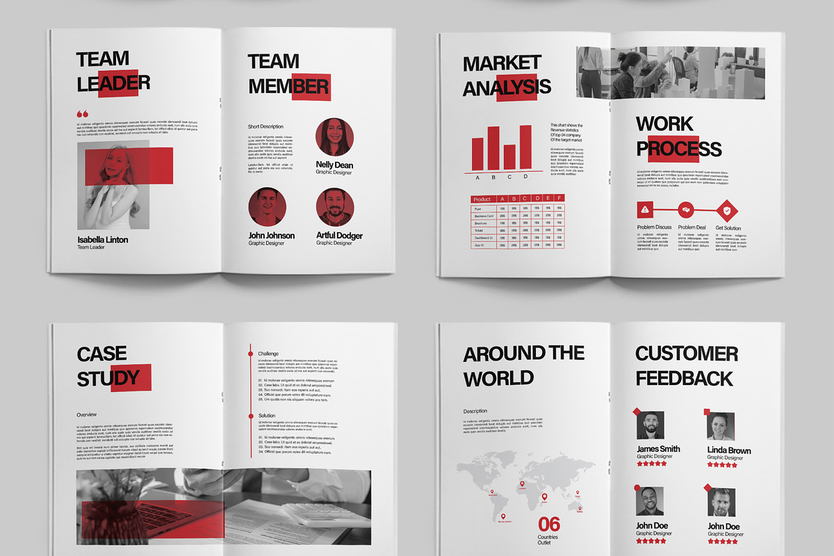 Company Profile Layout, a Brochure Template by ContestDesign (Photo 3 of 3)