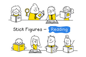 Stick Figures Reading