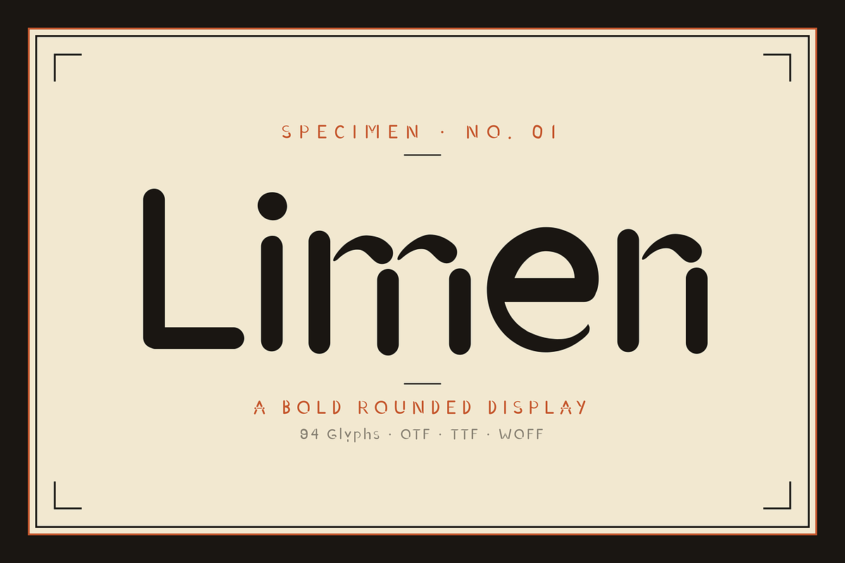 Limen — Bold Rounded Display Font, a Handwritten Font by Lettra Studio (Photo 1 of 14)