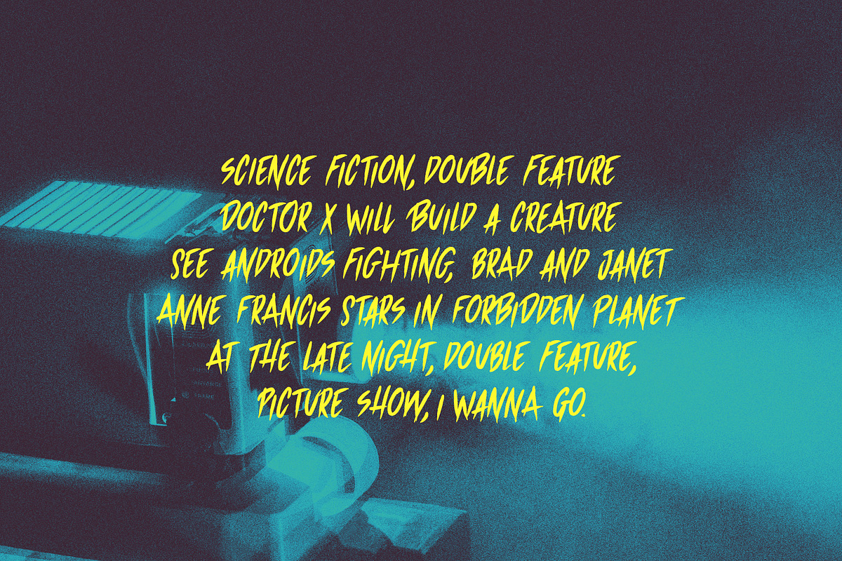 Serie B · 3 weights Brush Font preview 4