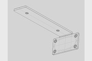 Metal shelf 3d model, an Object 3D Model by fahad121 (Thumbnail 6 of 6)