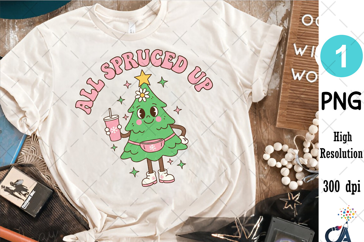 All Spruced Up Christmas Tree PNG, an Illustration by Creative Art (Photo 4 of 6)