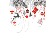 Christmas Clip Art,ornaments, a Decorative Illustration by GraphicMarket (Thumbnail 3 of 5)