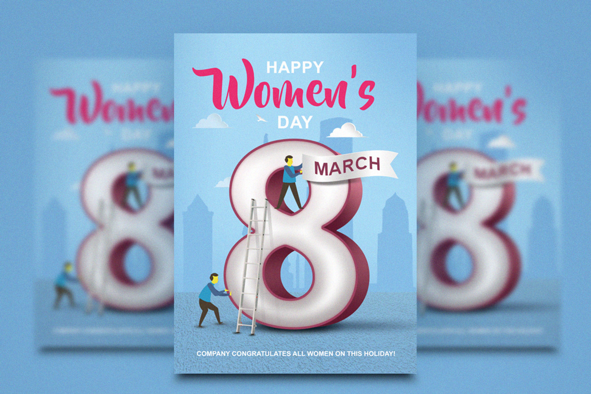 International Women's Day 8 March, a Flyer Template by shaman