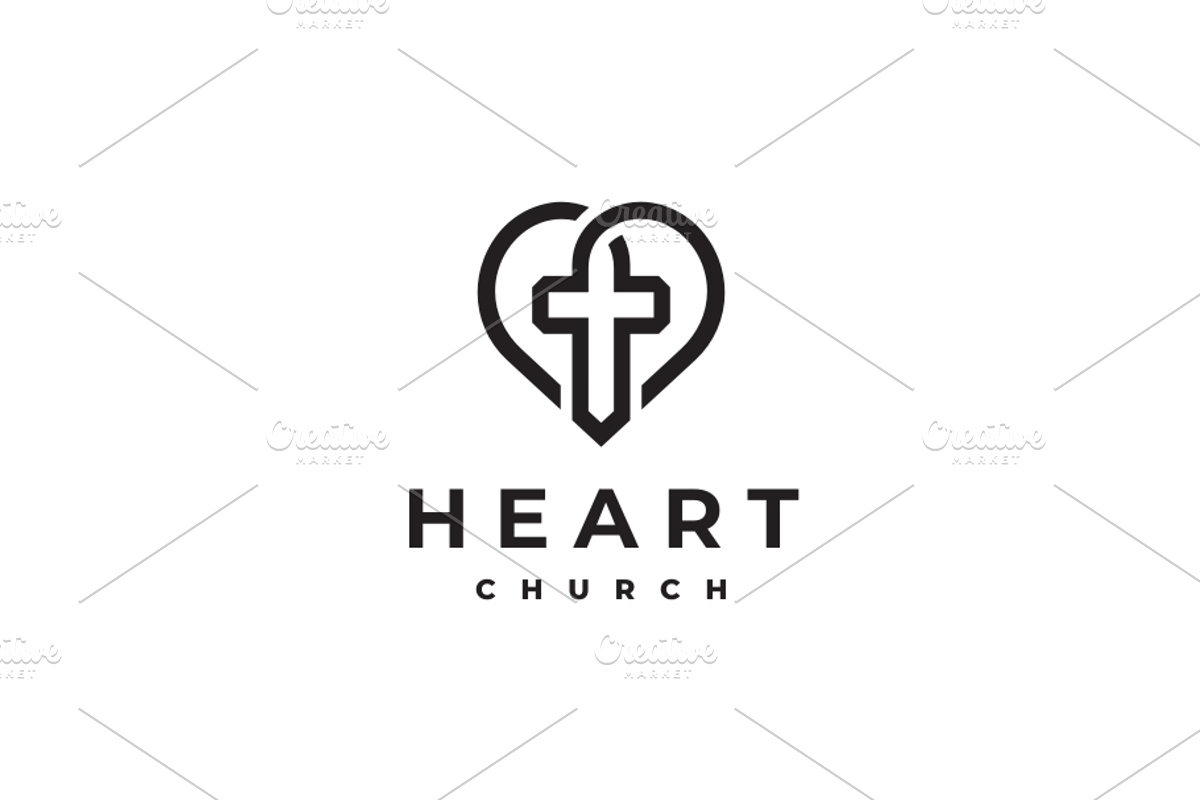 Heart Church Logo, a Branding & Logo Template by yopie (Photo 3 of 3)