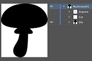 Mushroom Layered SVG Pack, a Graphic by Relic Images (Thumbnail 5 of 7)