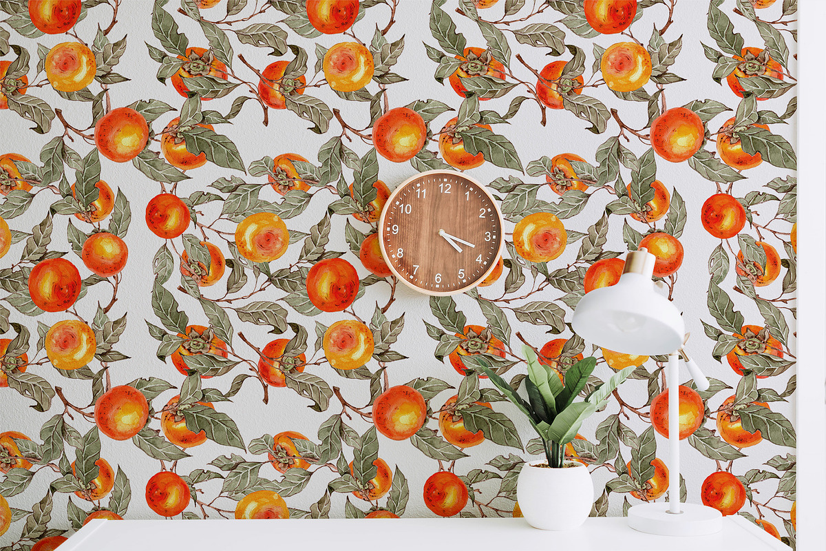 Persimmon Mediterranean ceramic tile, an Illustration by Alamella (Photo 9 of 11)