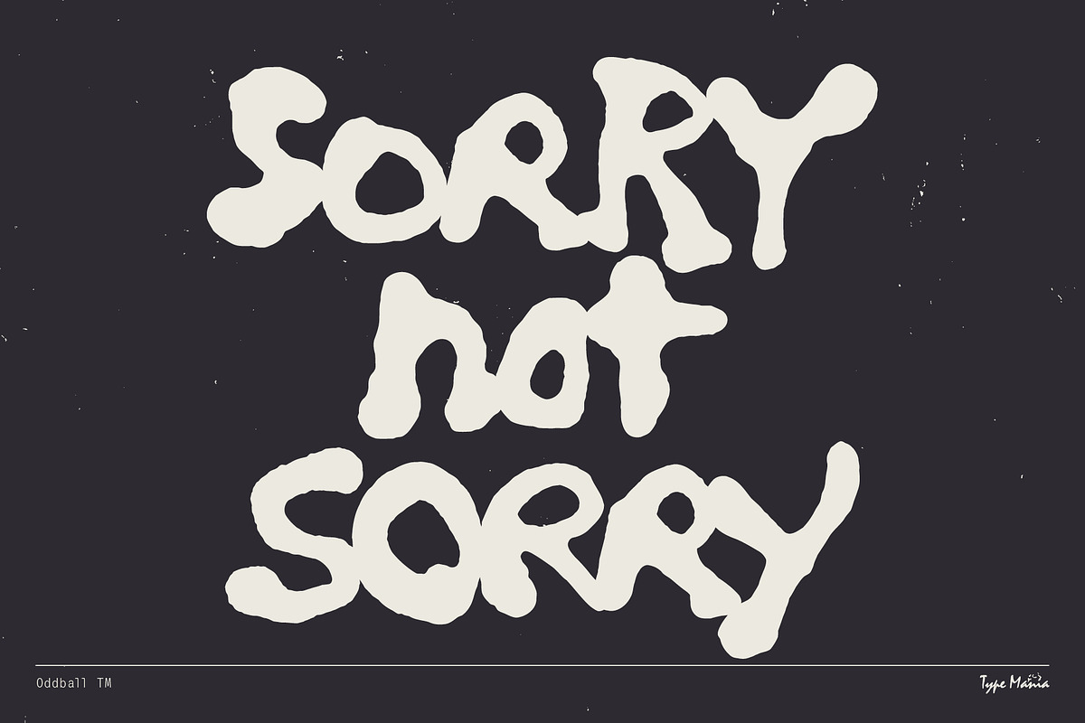 Oddball TM – 90s Vibes Hard, a Handwritten Font by Type Mania (Photo 10 of 12)