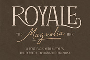 Royale Magnolia Romantic Vintage Duo, a Script Font by Tyasify (Thumbnail 2 of 15)