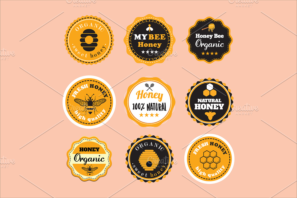 Honey labels templates, a Branding & Logo Template by Amazing crafter