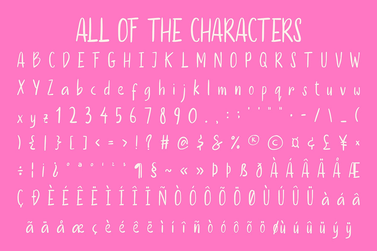 CS Amble – Beauty Handwritten Font, a Handwritten Font by Craft Supply Co. (Photo 8 of 8)