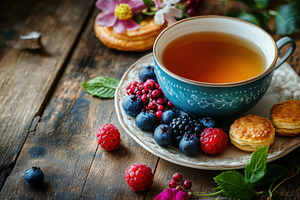 Enjoying a relaxing afternoon tea wi, a Photo by Iftikhar Alam