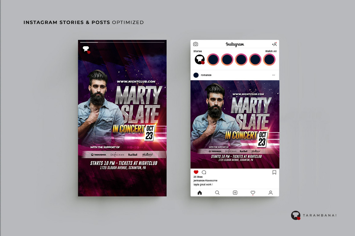 Artist Flyer Template, a Flyer Template by Plan B (Photo 2 of 3)