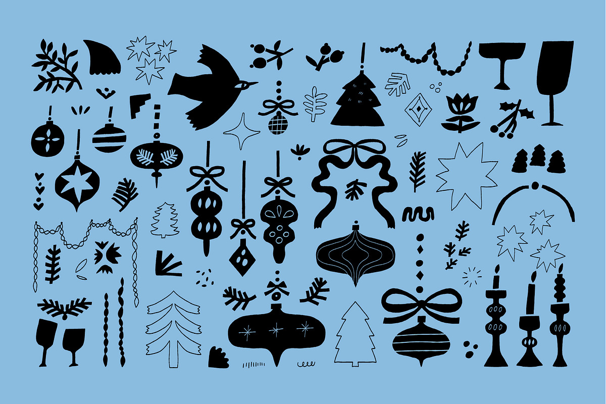 WINTER OVERLAYS | CHRISTMAS CLIPART, a Decorative Illustration by Favete Art (Photo 4 of 21)