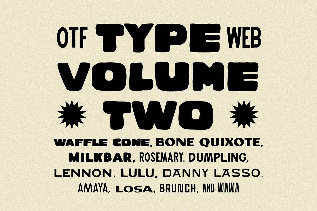 Type Volume Two, a Handwritten Font by Taylor Penton (Photo 1 of 5)