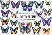 Halloween Butterfly Garden Clipart, an Illustration by Designworld (Thumbnail 1 of 5)