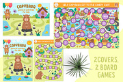 Capybara games and activities, an Education Illustration by Lexi Claus (Thumbnail 2 of 16)