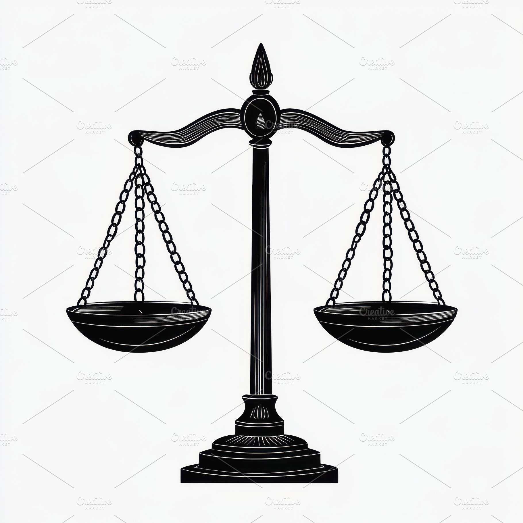 Elegant justice scale on on transpar, an Abstract Photo by Pixeness Studio